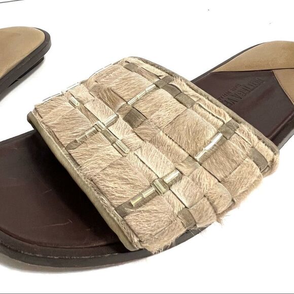 BOTTEGA VENETA CALF HAIR MONTE CARLO SLIDE SANDALS SIZE 5.5 - Picture 7 of 14